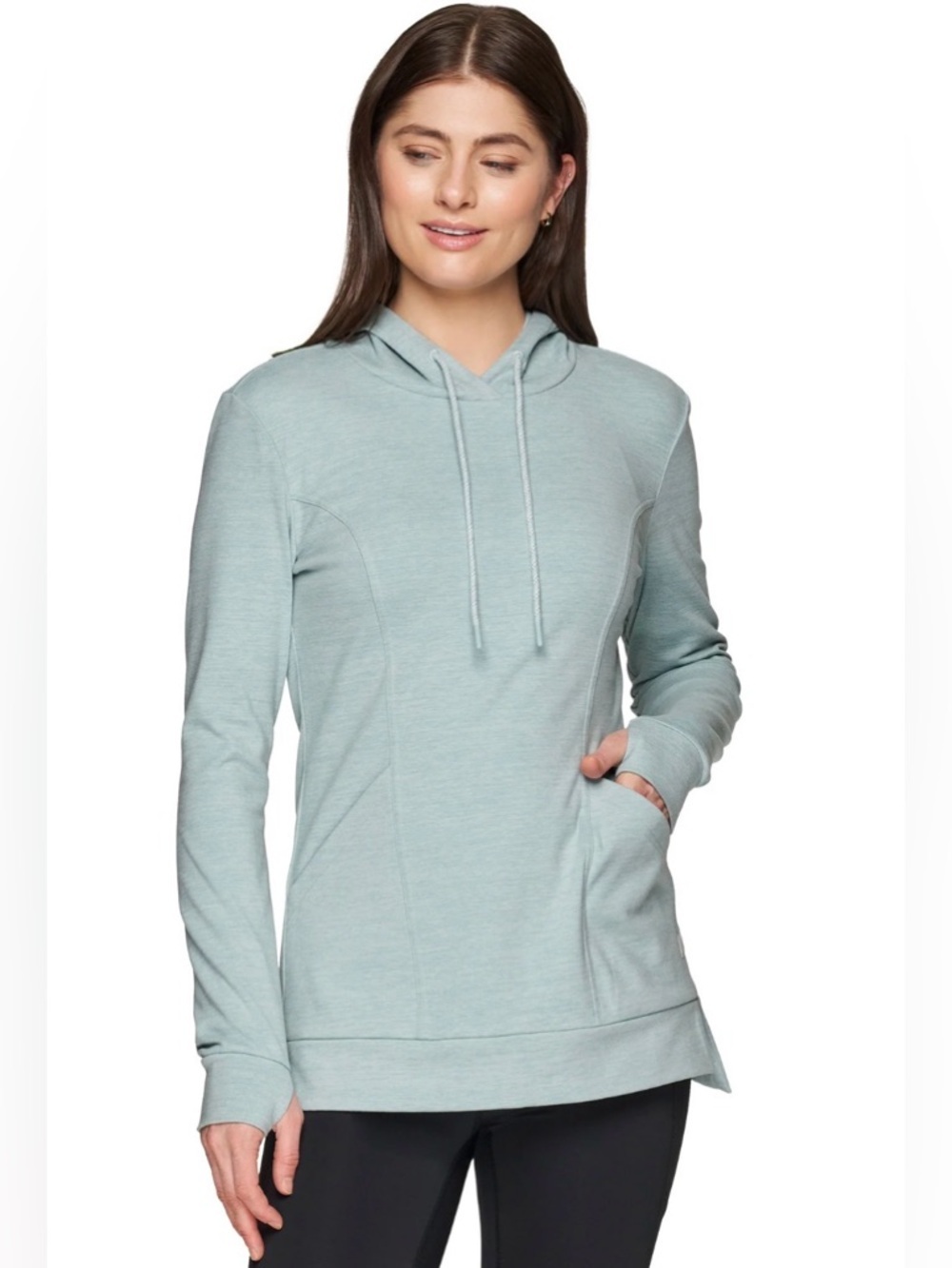 Avalanche Light Blue Hooded Crewneck Pullover